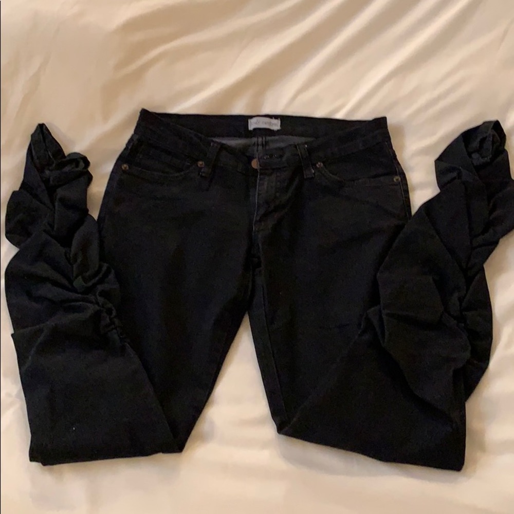 🆕 Black Ruched Jeans. NWOT